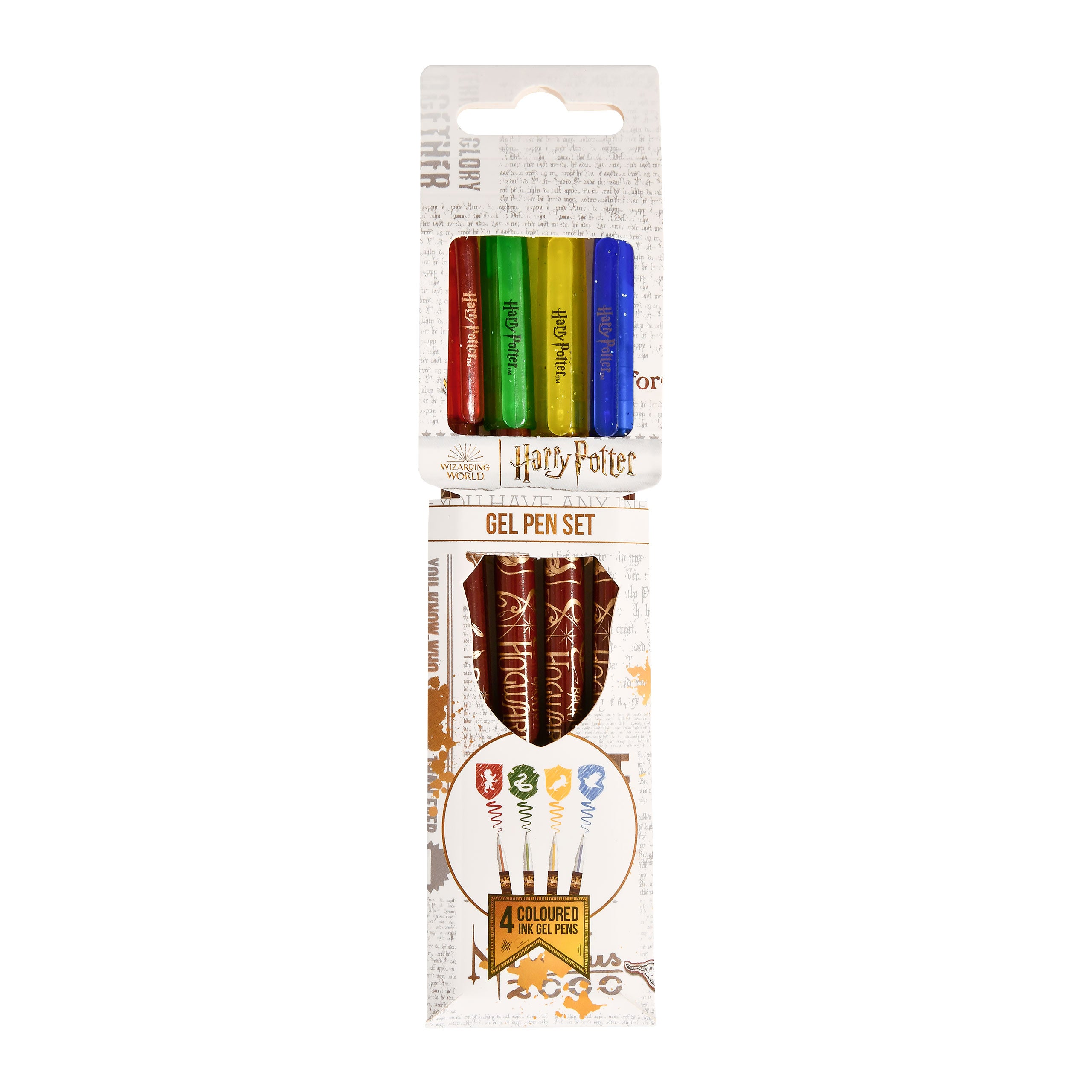 Immagine del prodotto Harry Potter - Set di 4 penne gel con stemmi