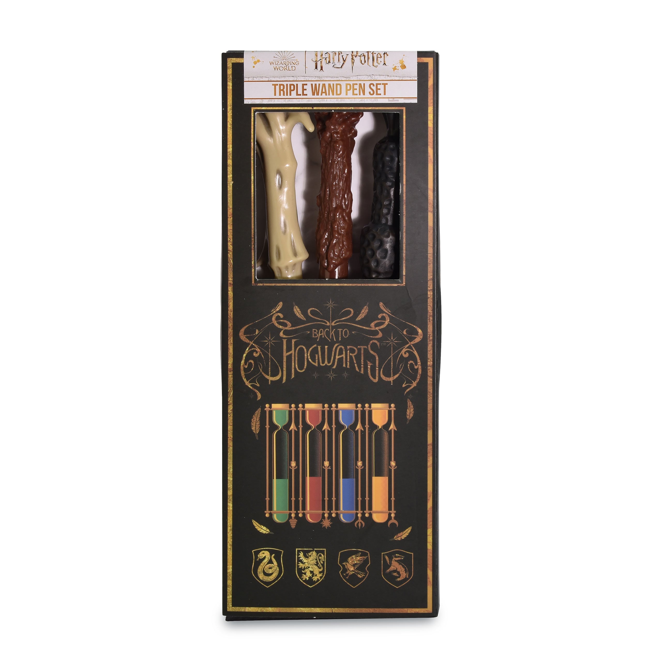 Immagine del prodotto Harry Potter - Set di 3 penne a sfera con design di bacchette magiche di Hogwarts