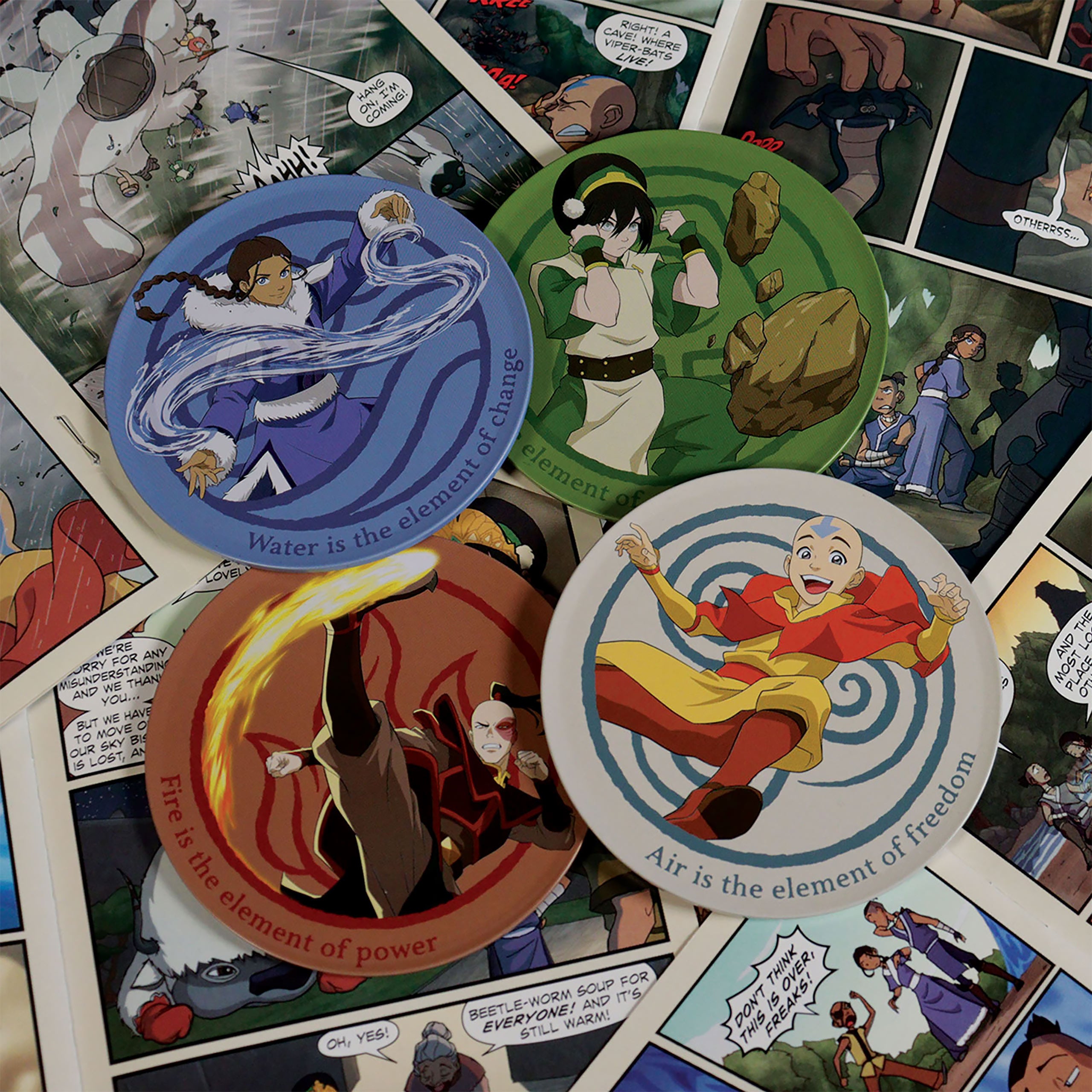 Immagine del prodotto Avatar The Last Airbender - Sottobicchieri in metallo dei personaggi