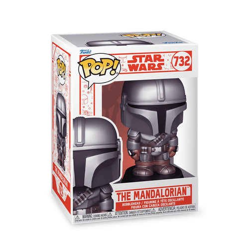 Immagine del prodotto Figura Bobblehead Funko Pop Mando Holiday - Star Wars The Mandalorian