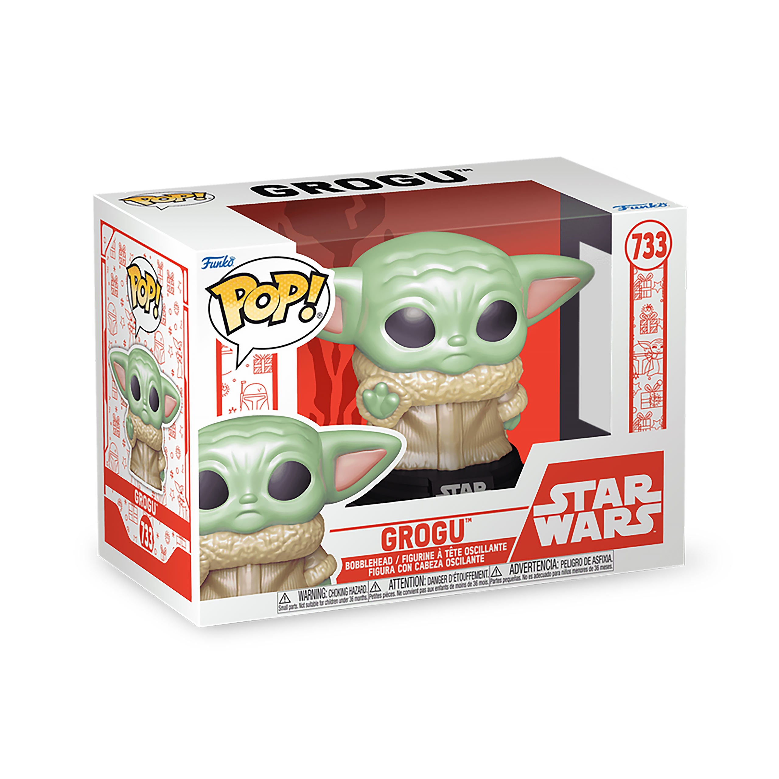 Immagine del prodotto Figura Bobblehead Funko Pop Grogu Holiday - Star Wars The Mandalorian