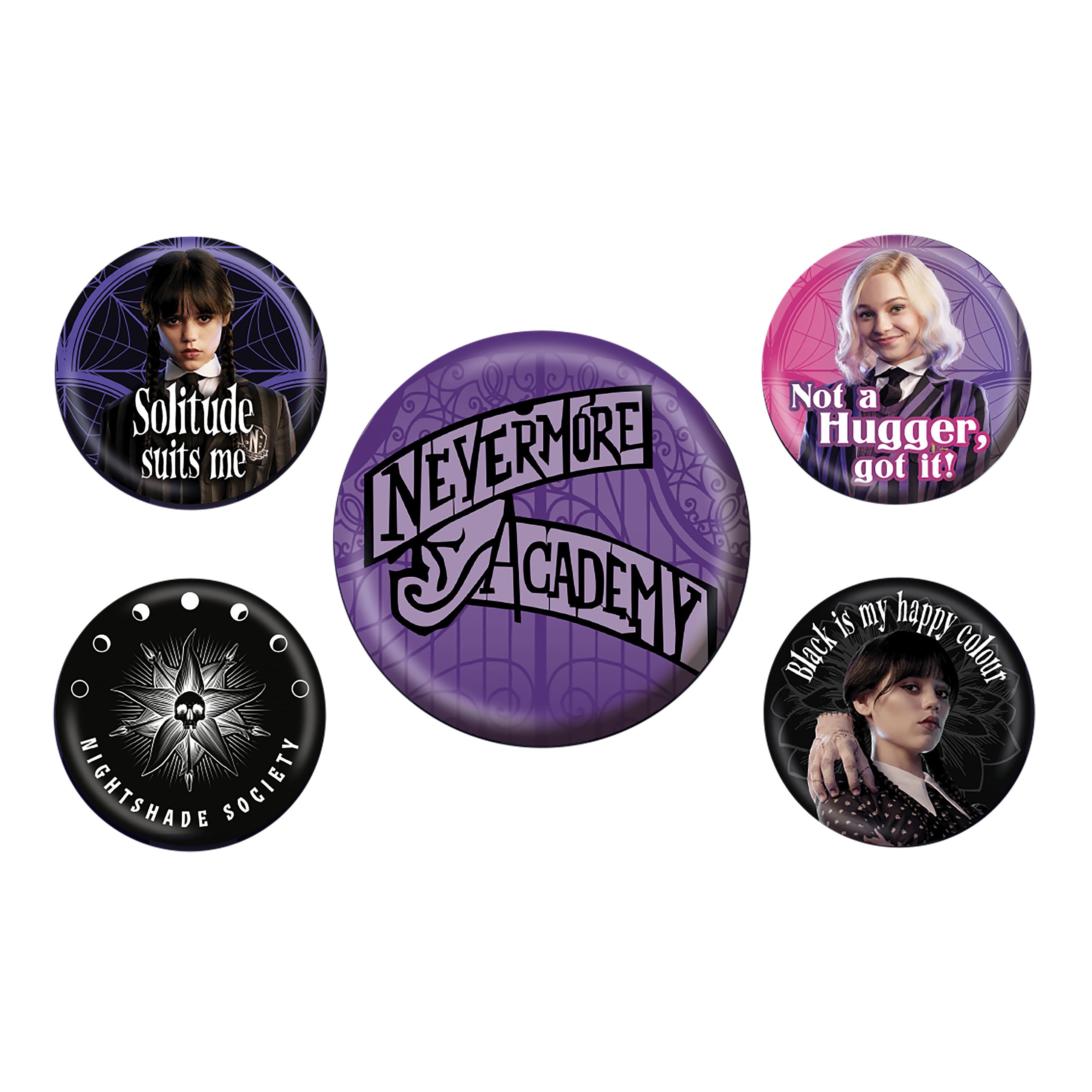 Immagine del prodotto Wednesday - Nevermore Set di spille 5er