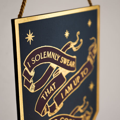 Immagine del prodotto Harry Potter - Targa in Legno Alumni 'I Solemnly Swear'
