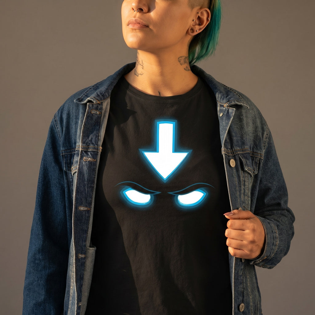 Immagine del prodotto Maglietta Spirit per fan di Avatar Aang nero