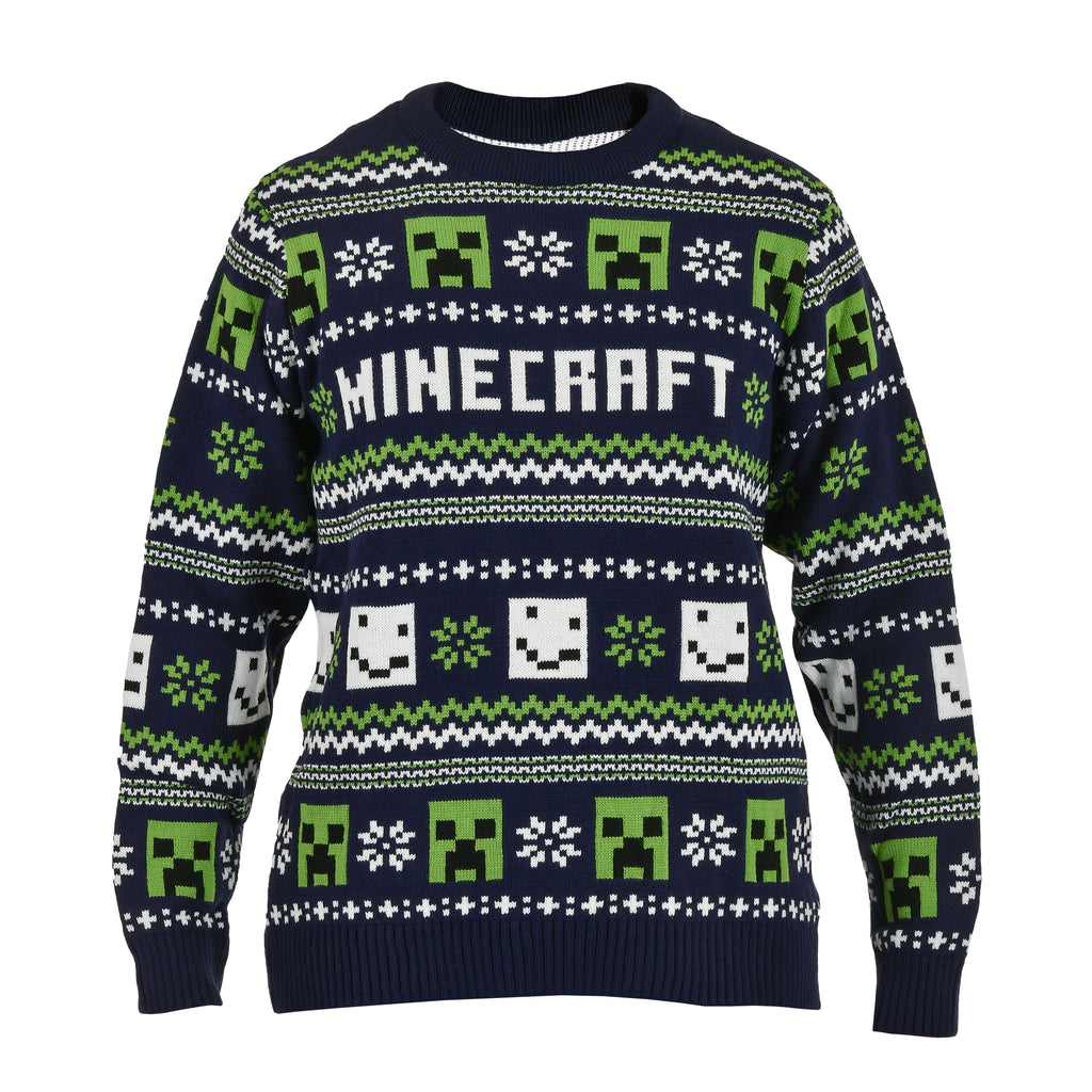 Immagine del prodotto Minecraft - Maglione a maglia con motivo blu