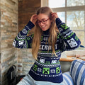 Immagine del prodotto Minecraft - Maglione a maglia con motivo blu