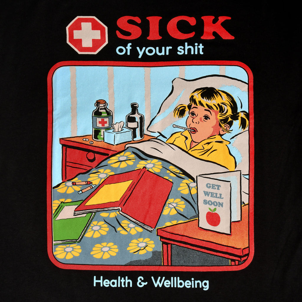 Immagine del prodotto Steven Rhodes - T-Shirt nera 'Sick Of Your Shit'