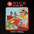 Immagine del prodotto Steven Rhodes - T-Shirt nera 'Sick Of Your Shit'