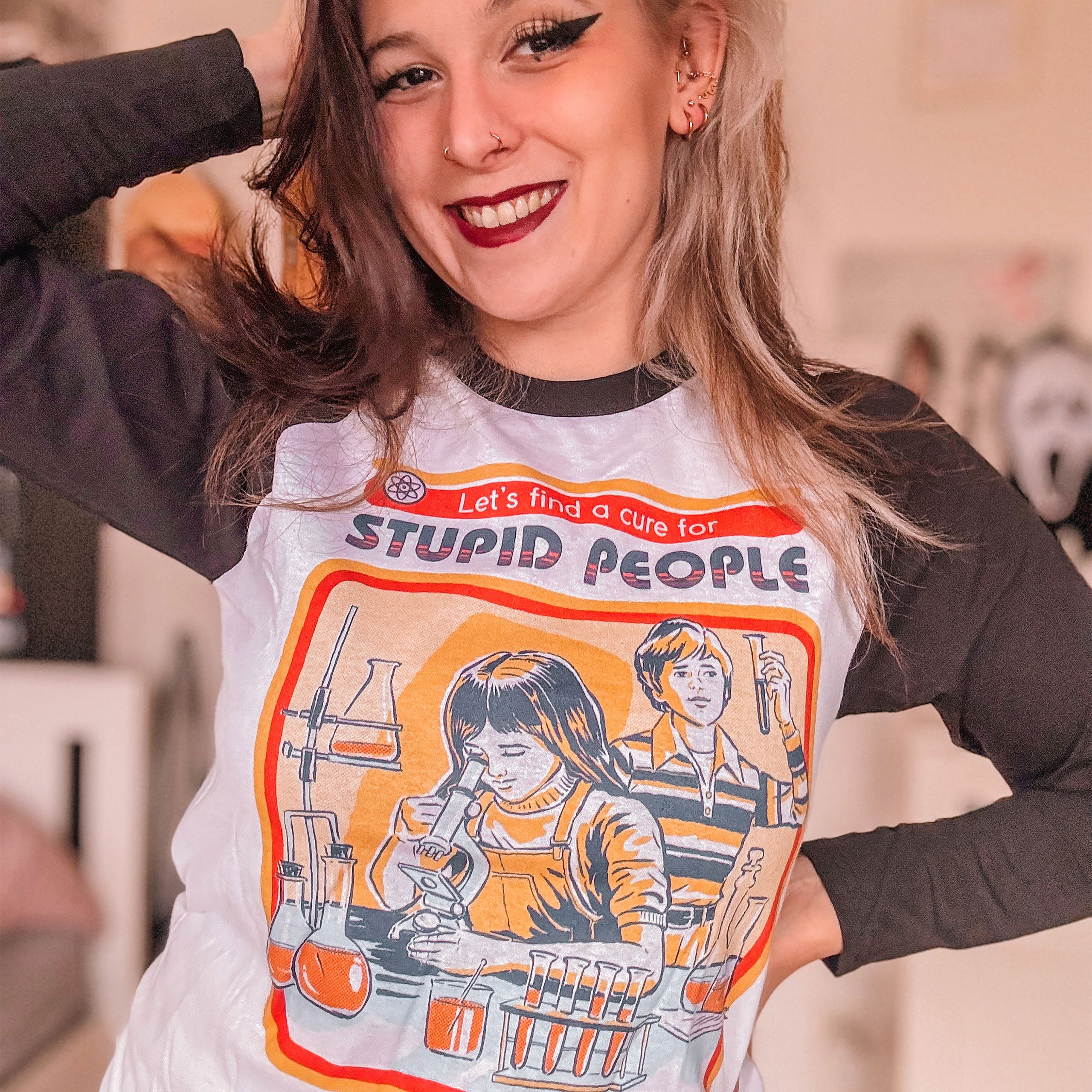 Product image Steven Rhodes - Let's Find A Cure For Stupid People Longsleeve
