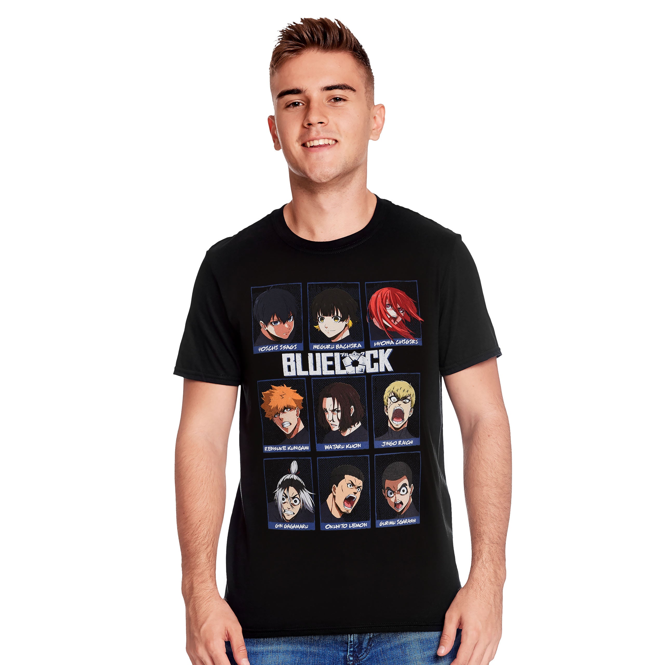 Immagine del prodotto Blue Lock - T-shirt dei personaggi nera