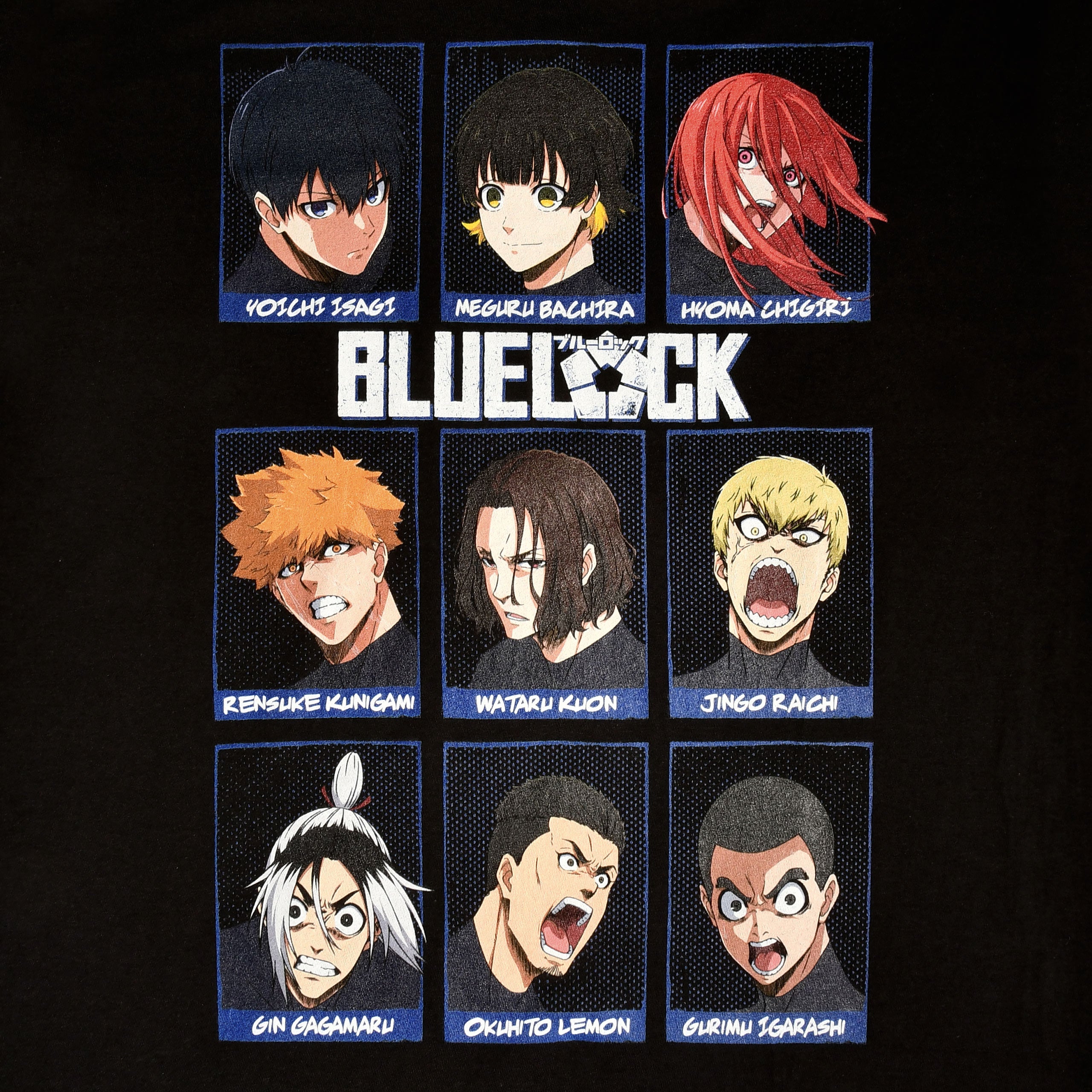 Immagine del prodotto Blue Lock - T-shirt dei personaggi nera