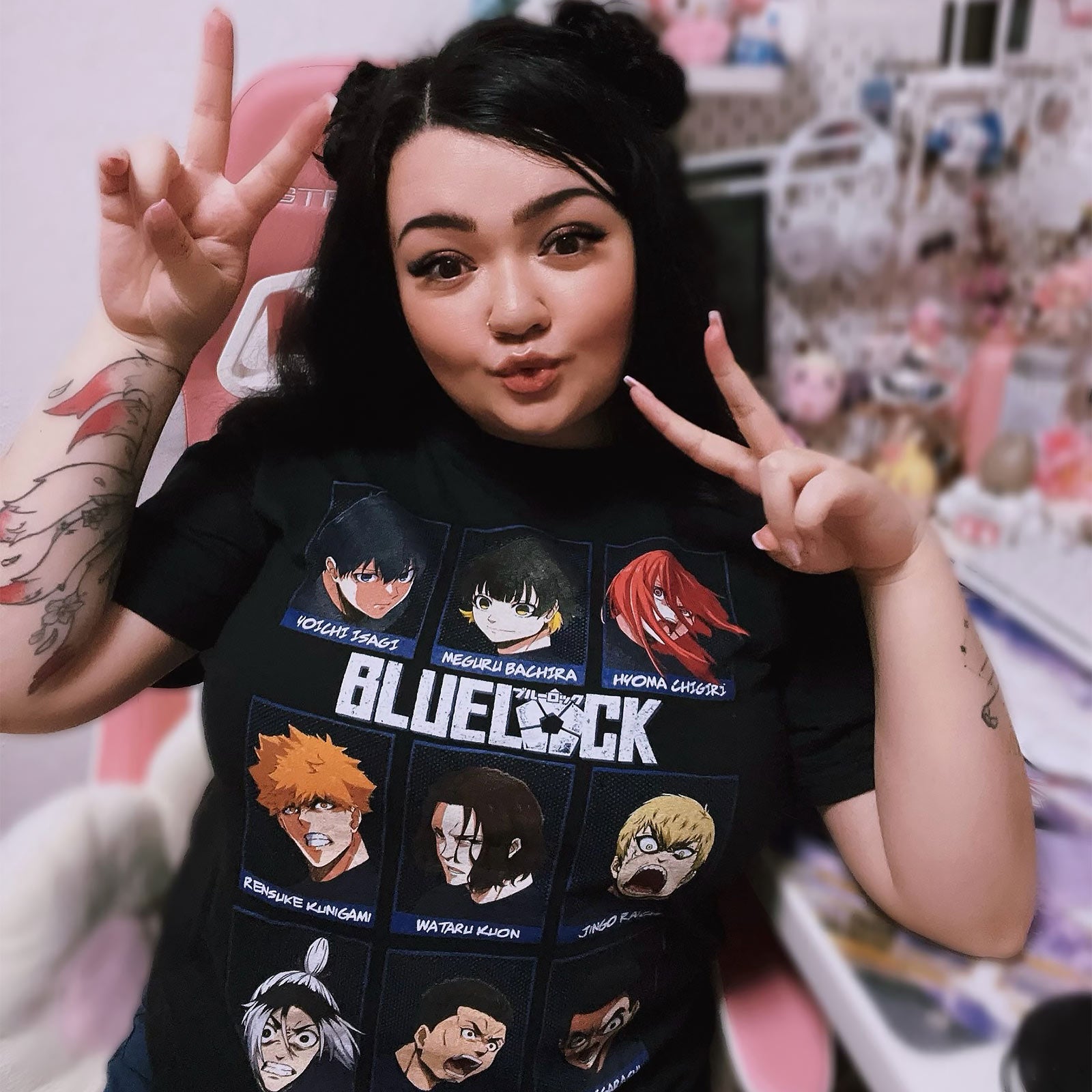 Immagine del prodotto Blue Lock - T-shirt dei personaggi nera