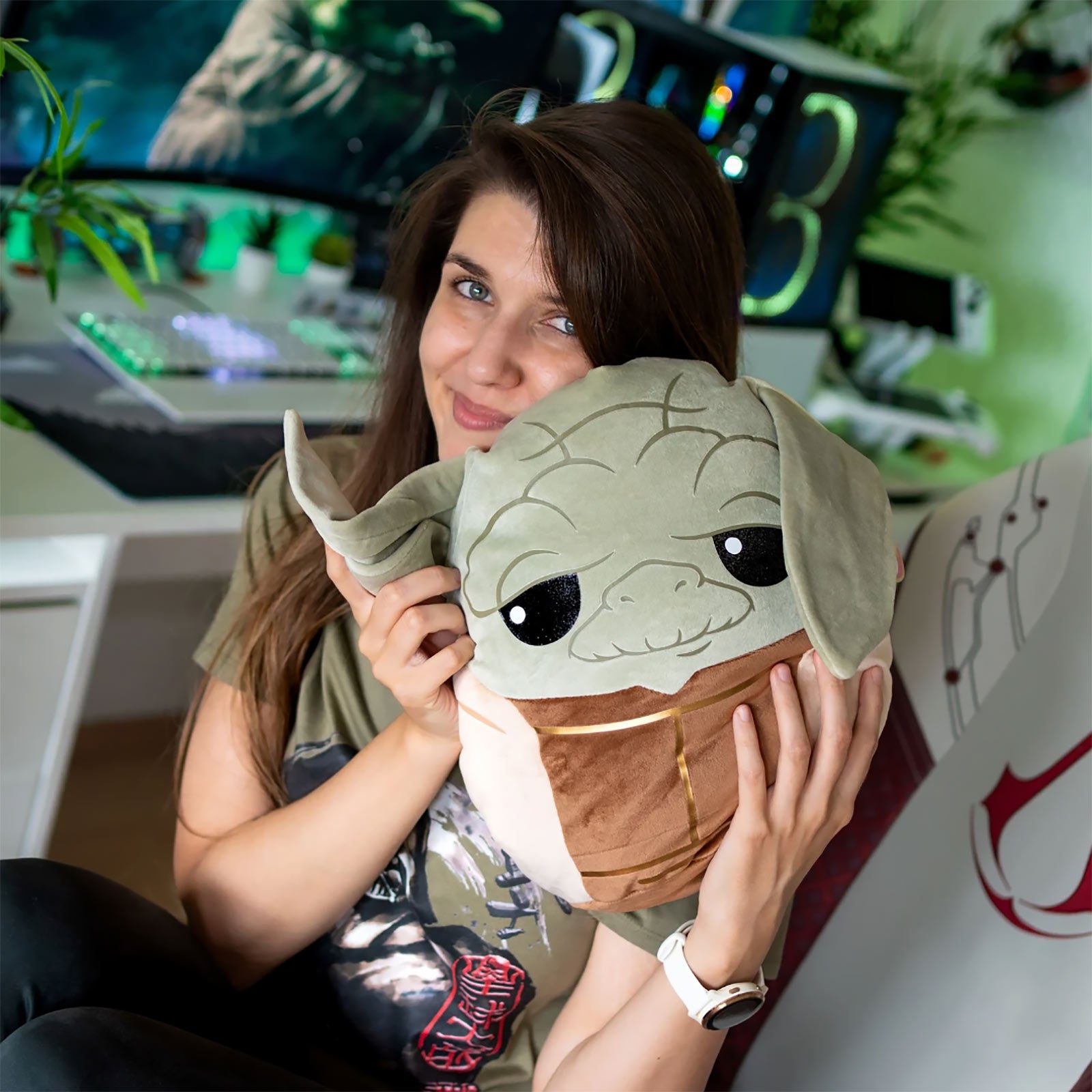 Immagine del prodotto Cuscino di Peluche Yoda Squishy Beanies 35cm - Star Wars