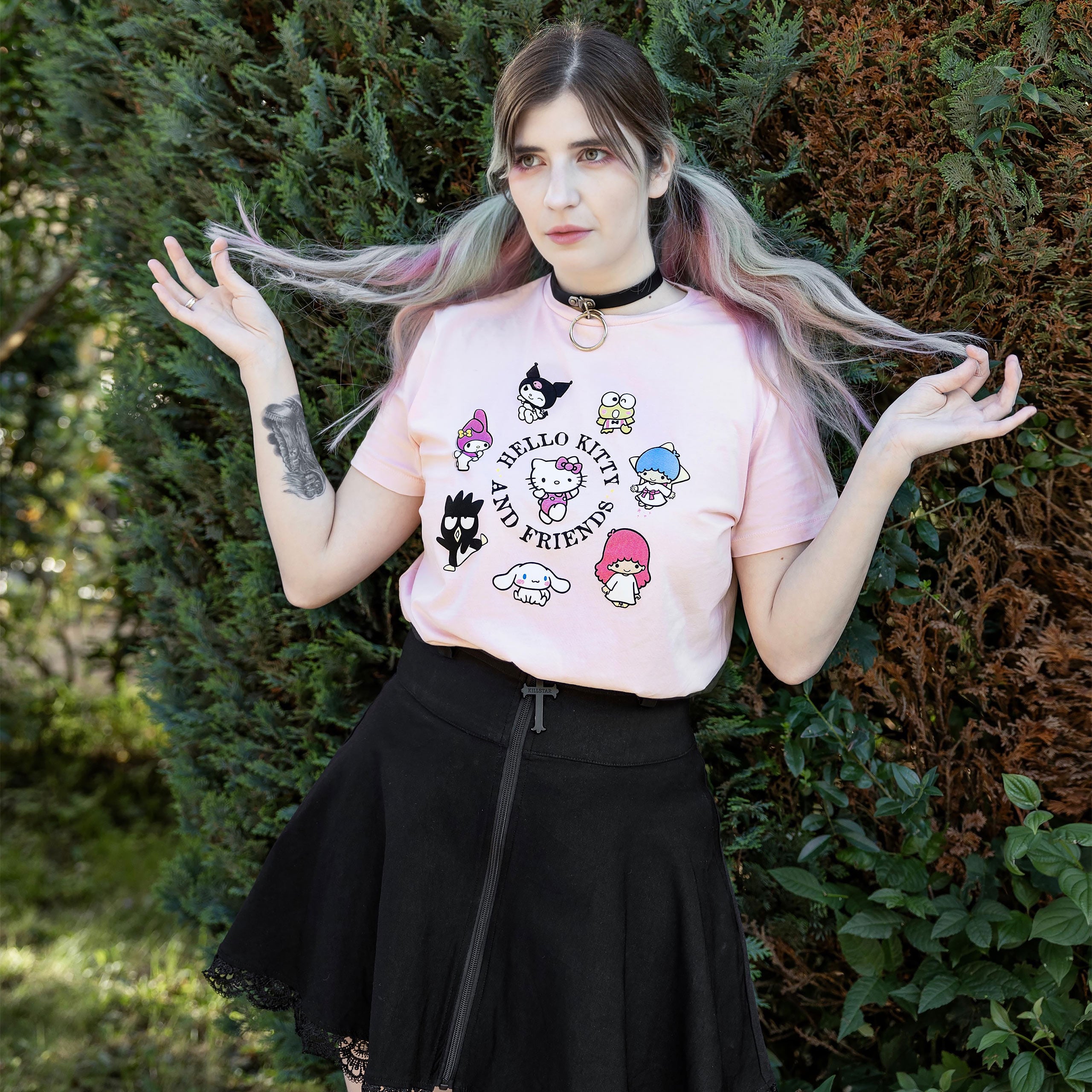 Immagine del prodotto T-shirt rosa Hello Kitty and Friends