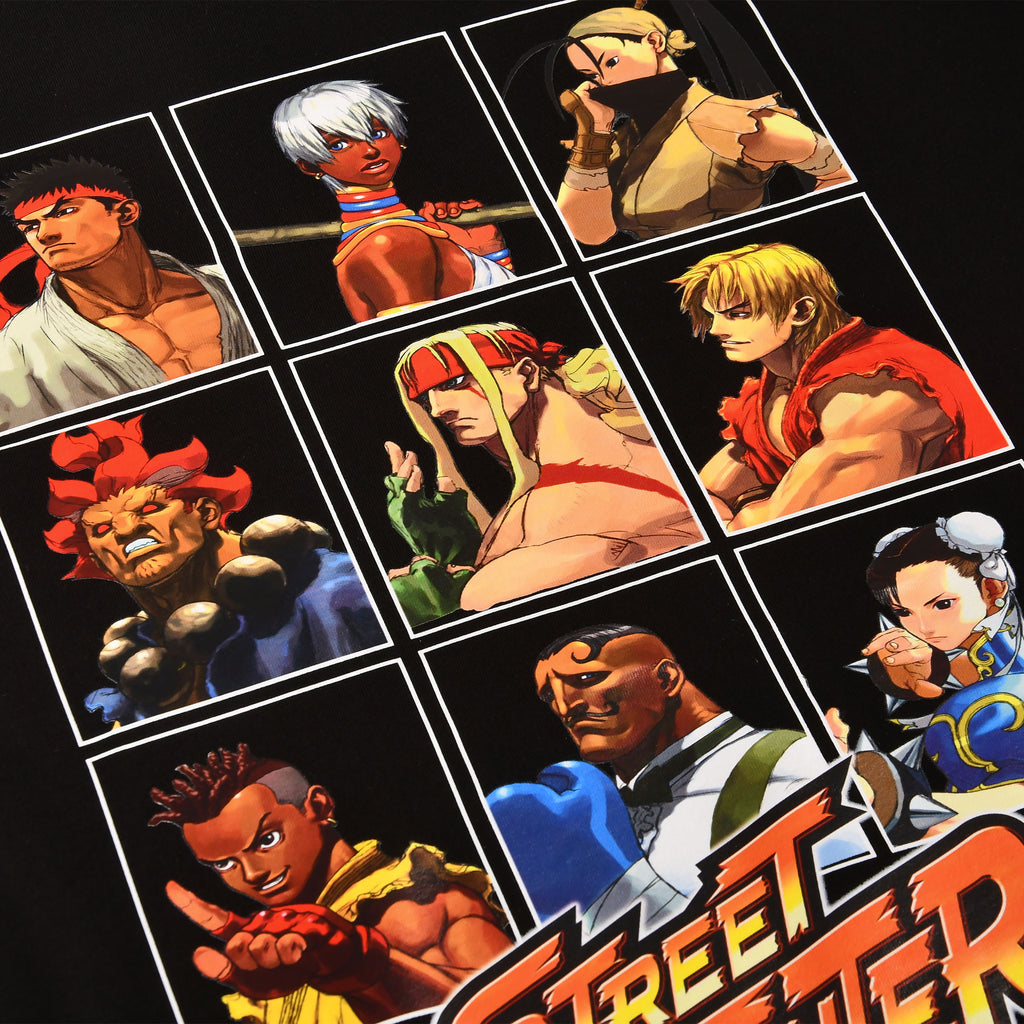 Immagine del prodotto Street Fighter - T-shirt dei personaggi nera