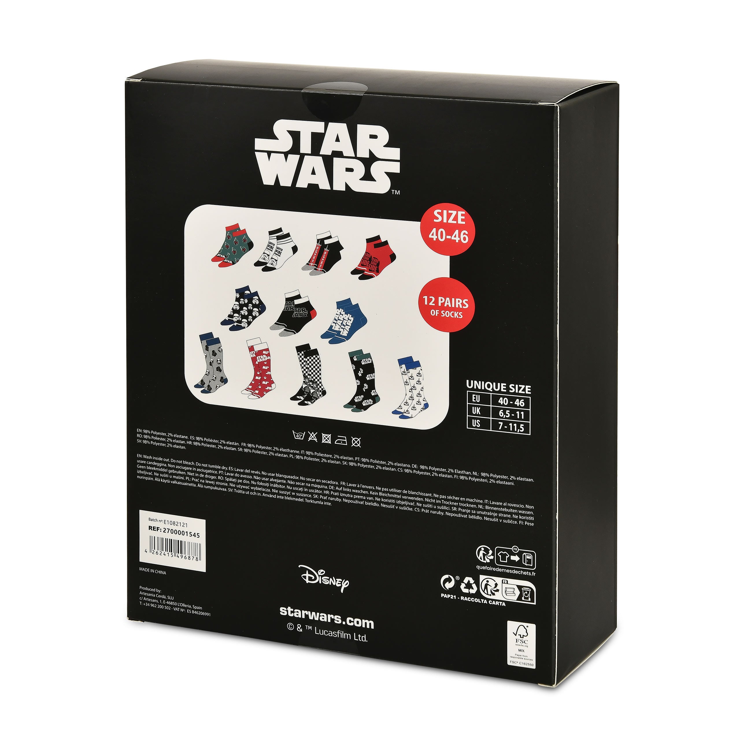 Immagine del prodotto Star Wars - Calendario dell'Avvento di calzini