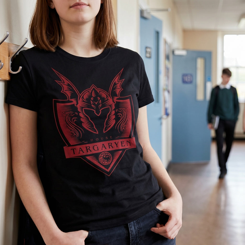 Immagine del prodotto T-shirt Targaryen nera - Casa del Drago