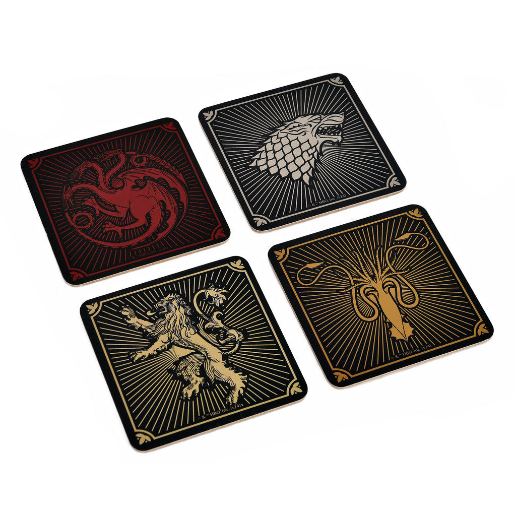 Immagine del prodotto Game of Thrones - Sottobicchieri con stemmi delle case, set di 4
