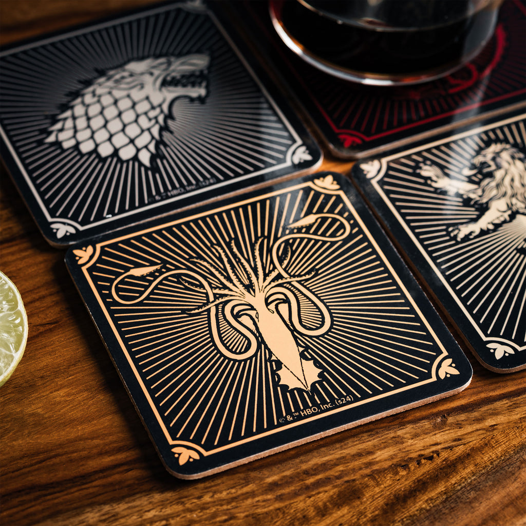 Immagine del prodotto Game of Thrones - Sottobicchieri con stemmi delle case, set di 4
