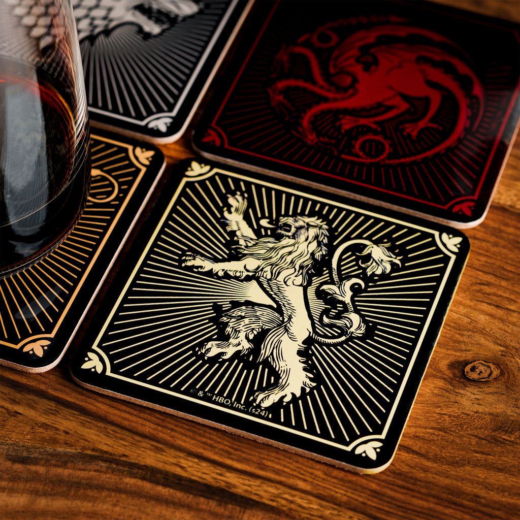 Immagine del prodotto Game of Thrones - Sottobicchieri con stemmi delle case, set di 4