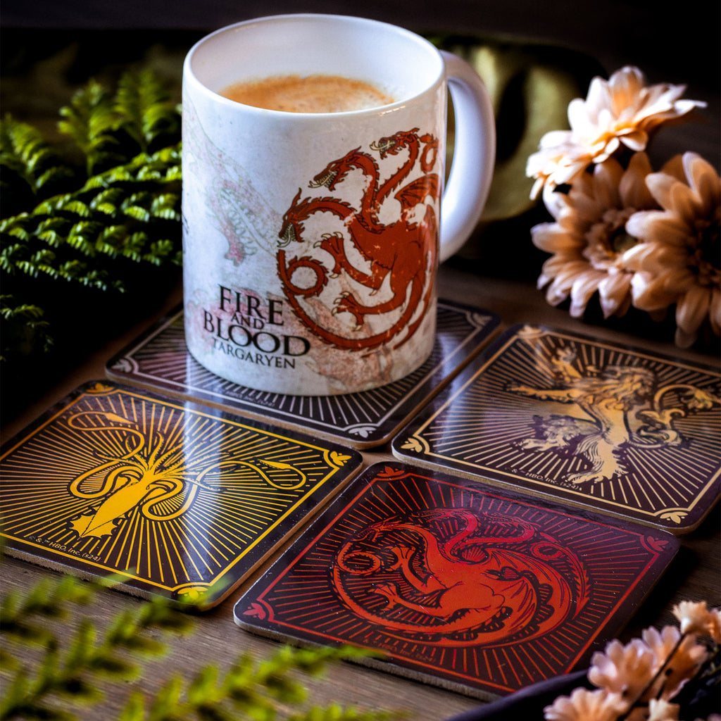 Immagine del prodotto Game of Thrones - Sottobicchieri con stemmi delle case, set di 4