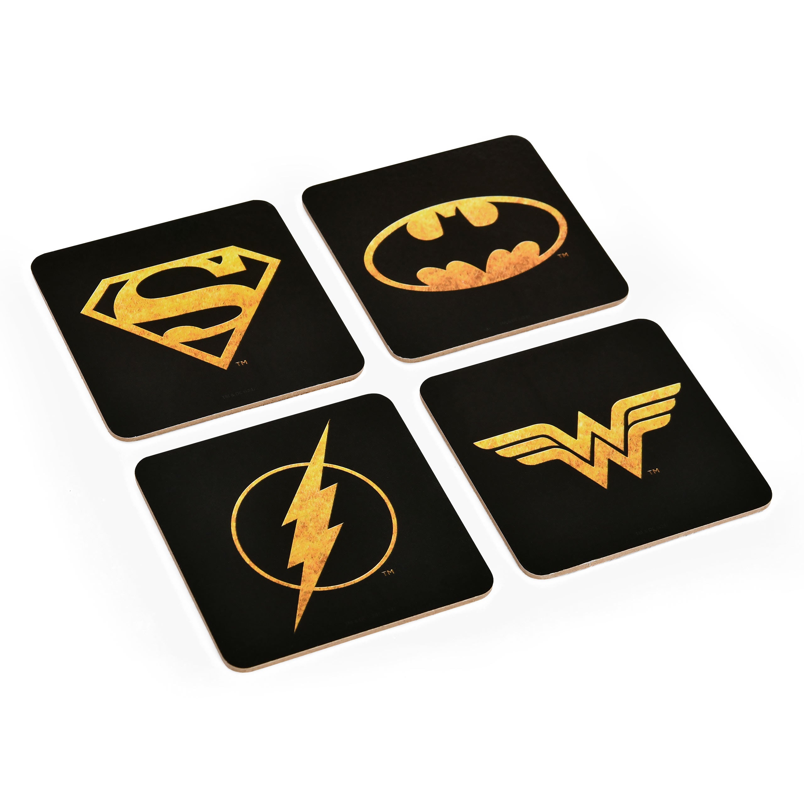 Immagine del prodotto Set di 4 sottobicchieri DC Comics Logos