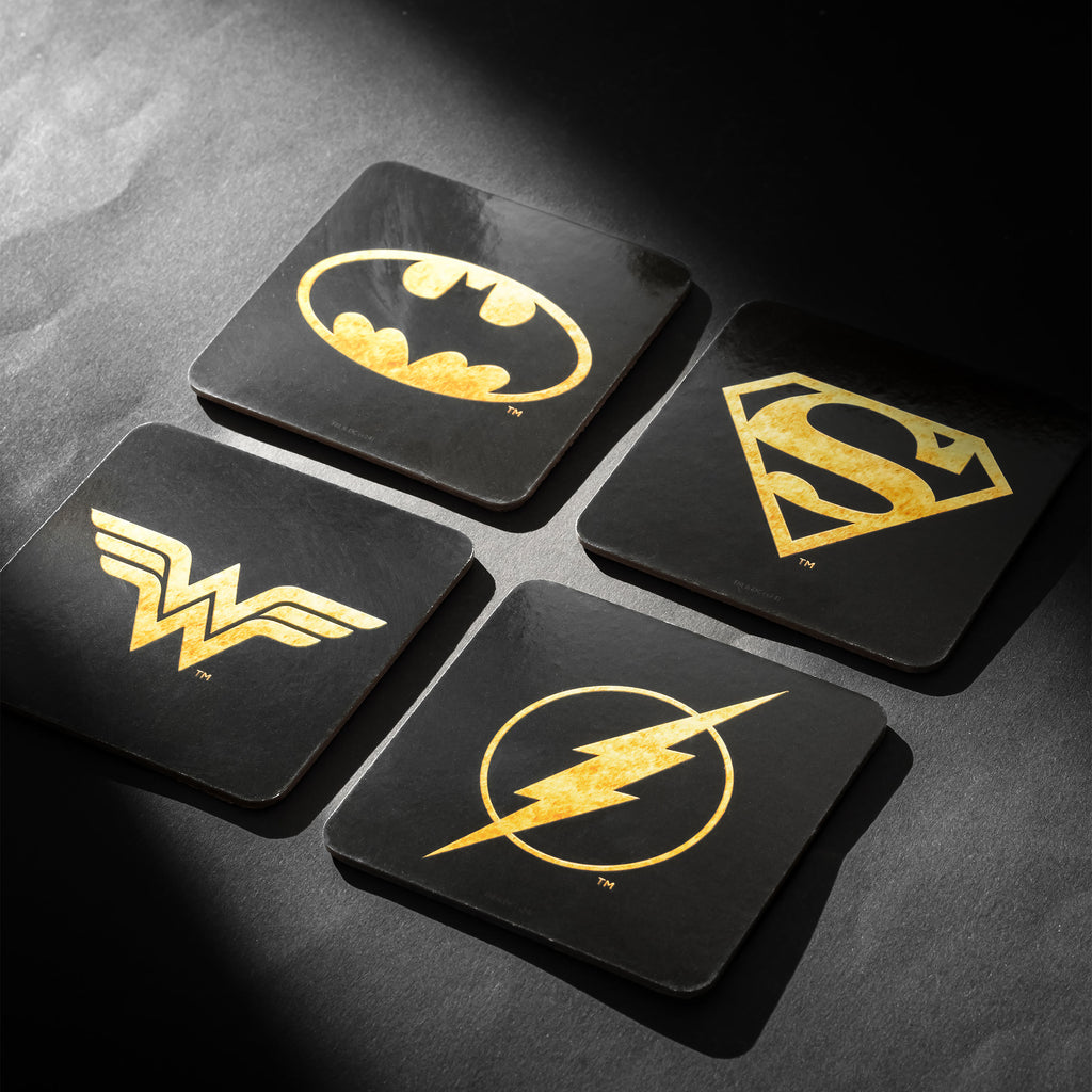 Immagine del prodotto Set di 4 sottobicchieri DC Comics Logos