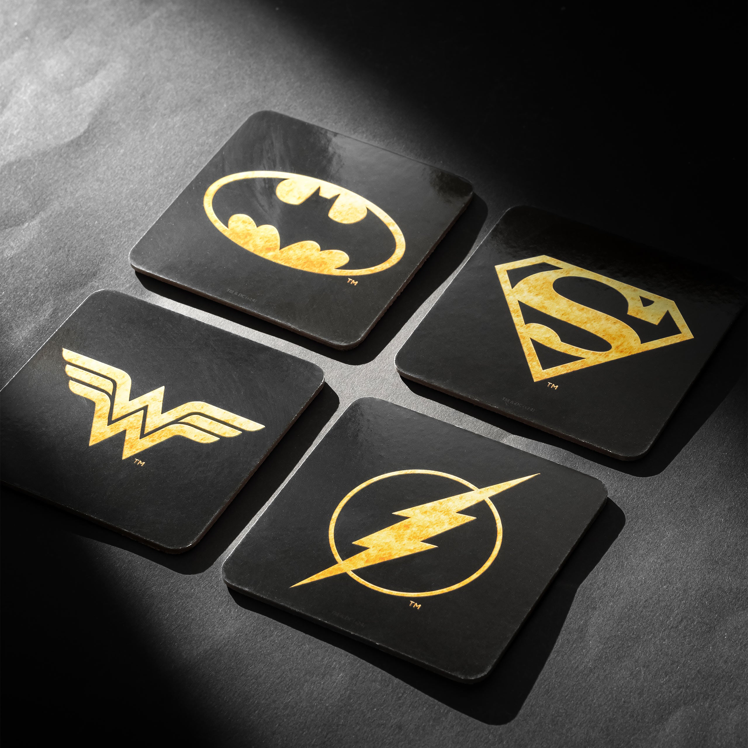Immagine del prodotto Set di 4 sottobicchieri DC Comics Logos