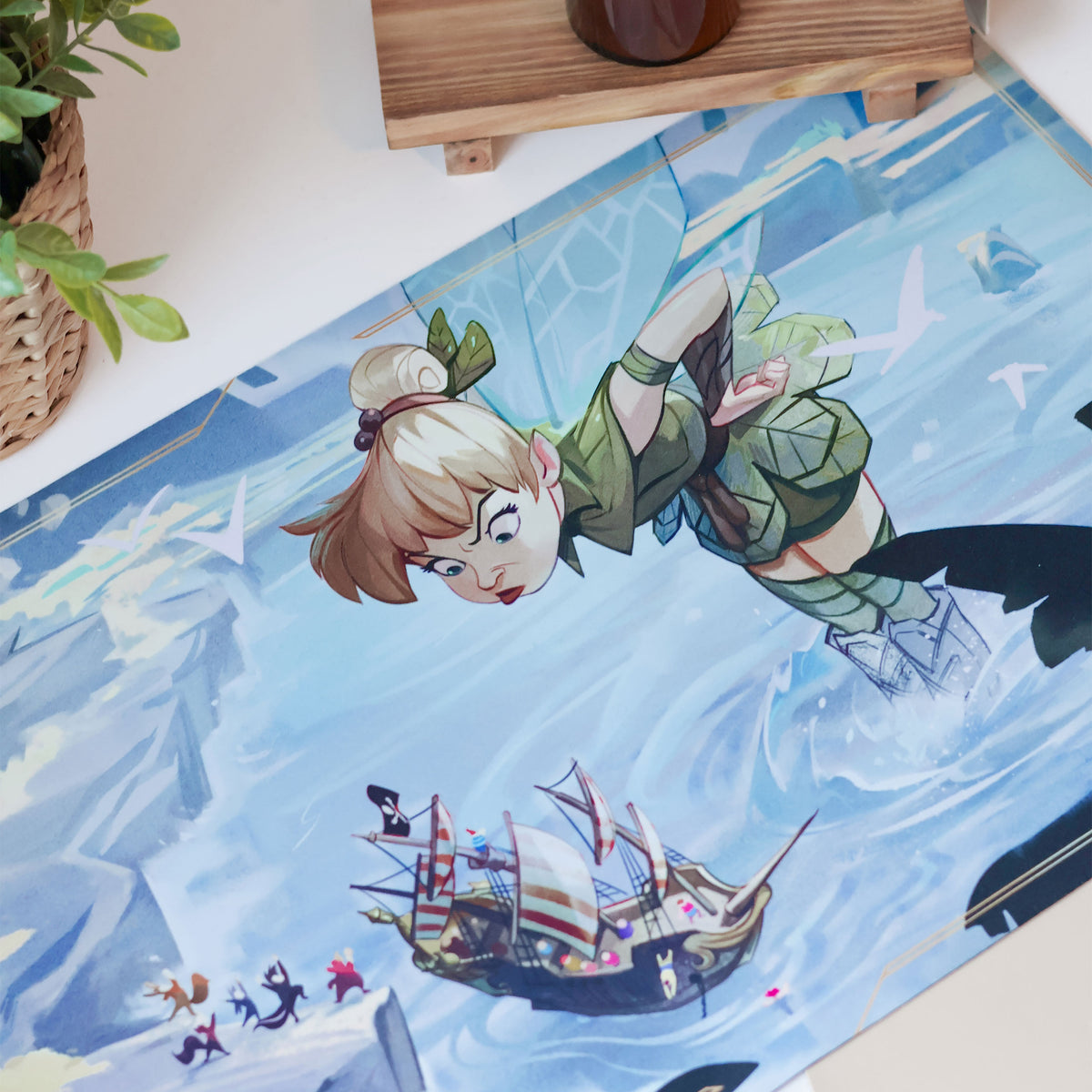 Immagine del prodotto Disney Lorcana Tappetino da gioco Tinkerbell - Il ritorno di Ursula Gioco di carte collezionabili