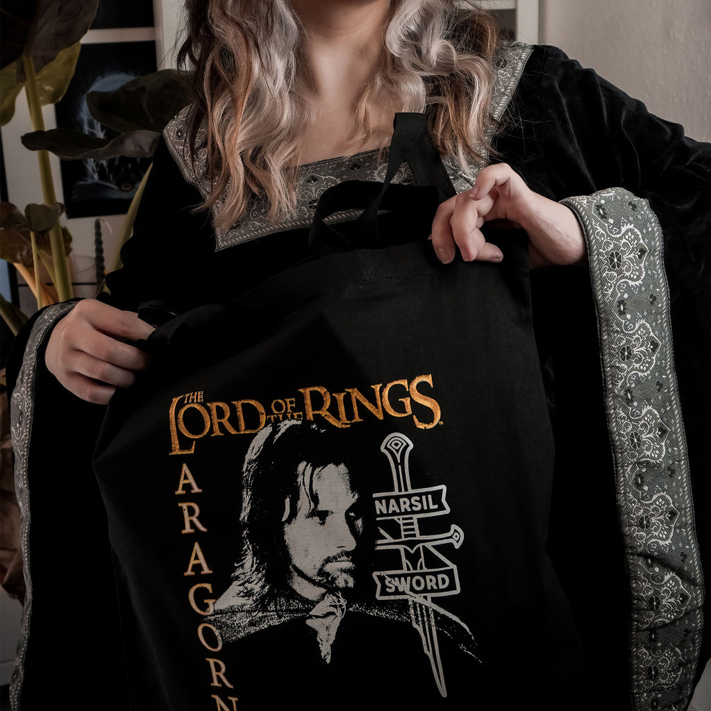 Immagine del prodotto Il Signore degli Anelli - Borsa di juta Aragorn nera