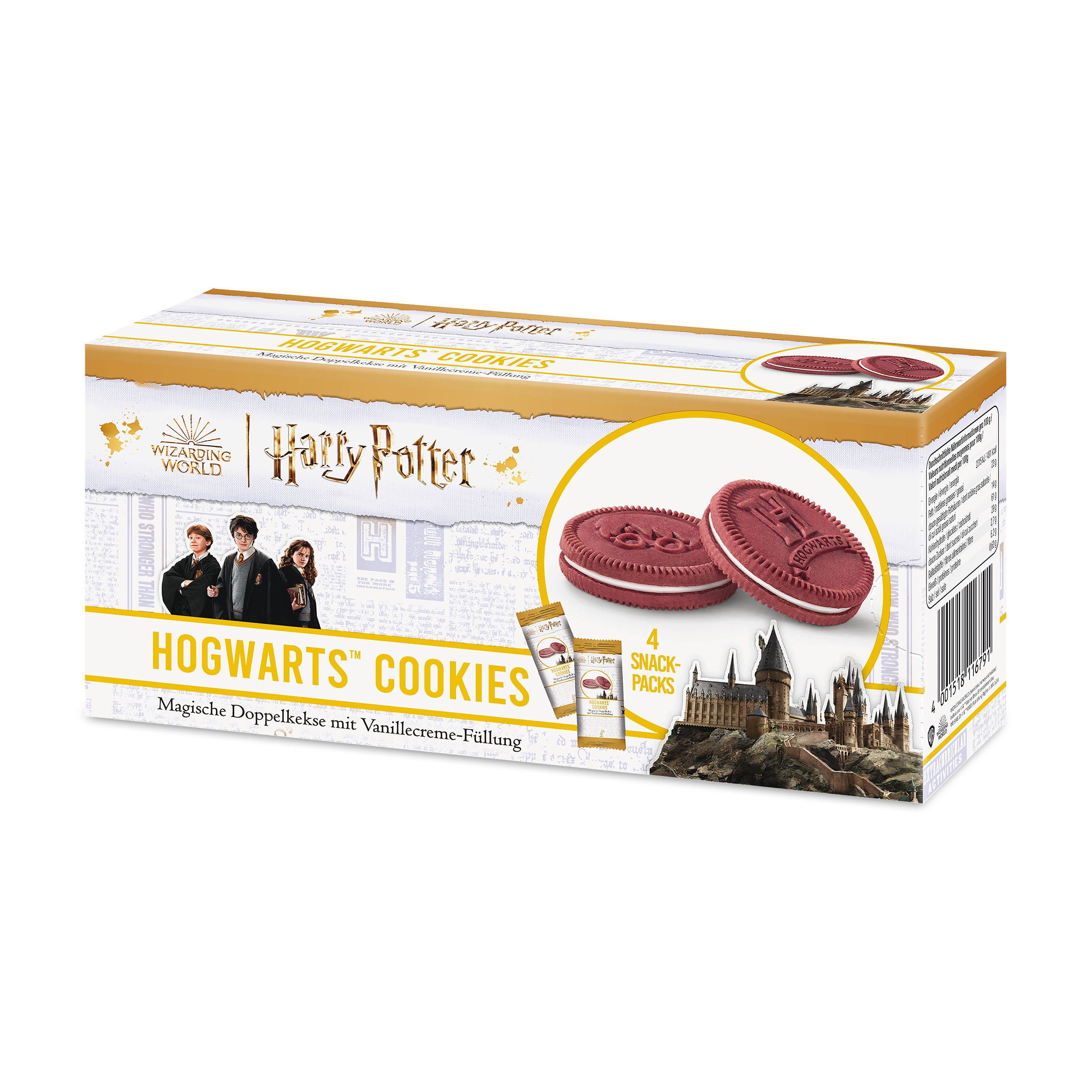 Immagine del prodotto Harry Potter - Biscotti Hogwarts con ripieno di crema alla vaniglia