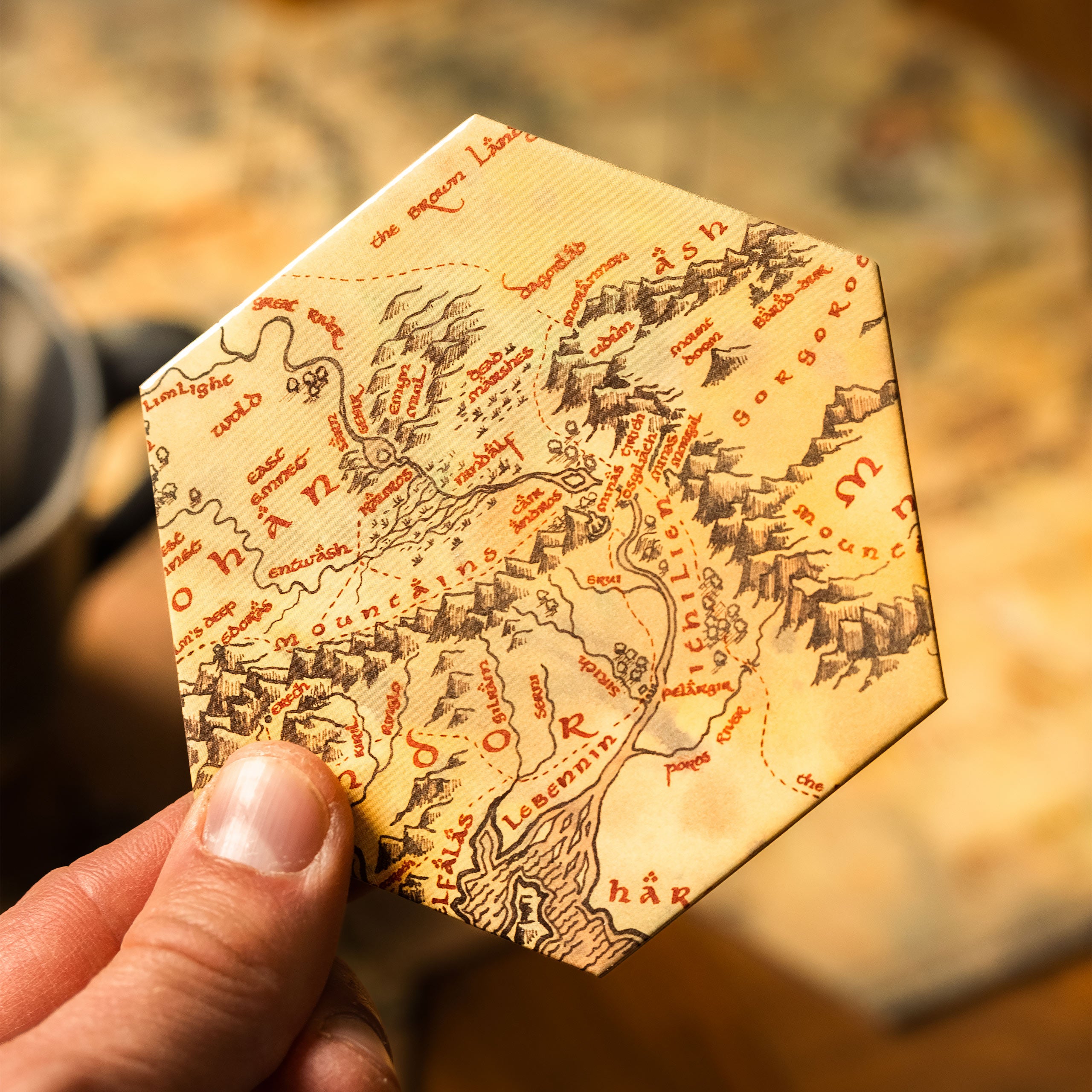 Immagine del prodotto Il Signore degli Anelli - Sottobicchieri Mappa della Terra di Mezzo Set da 12