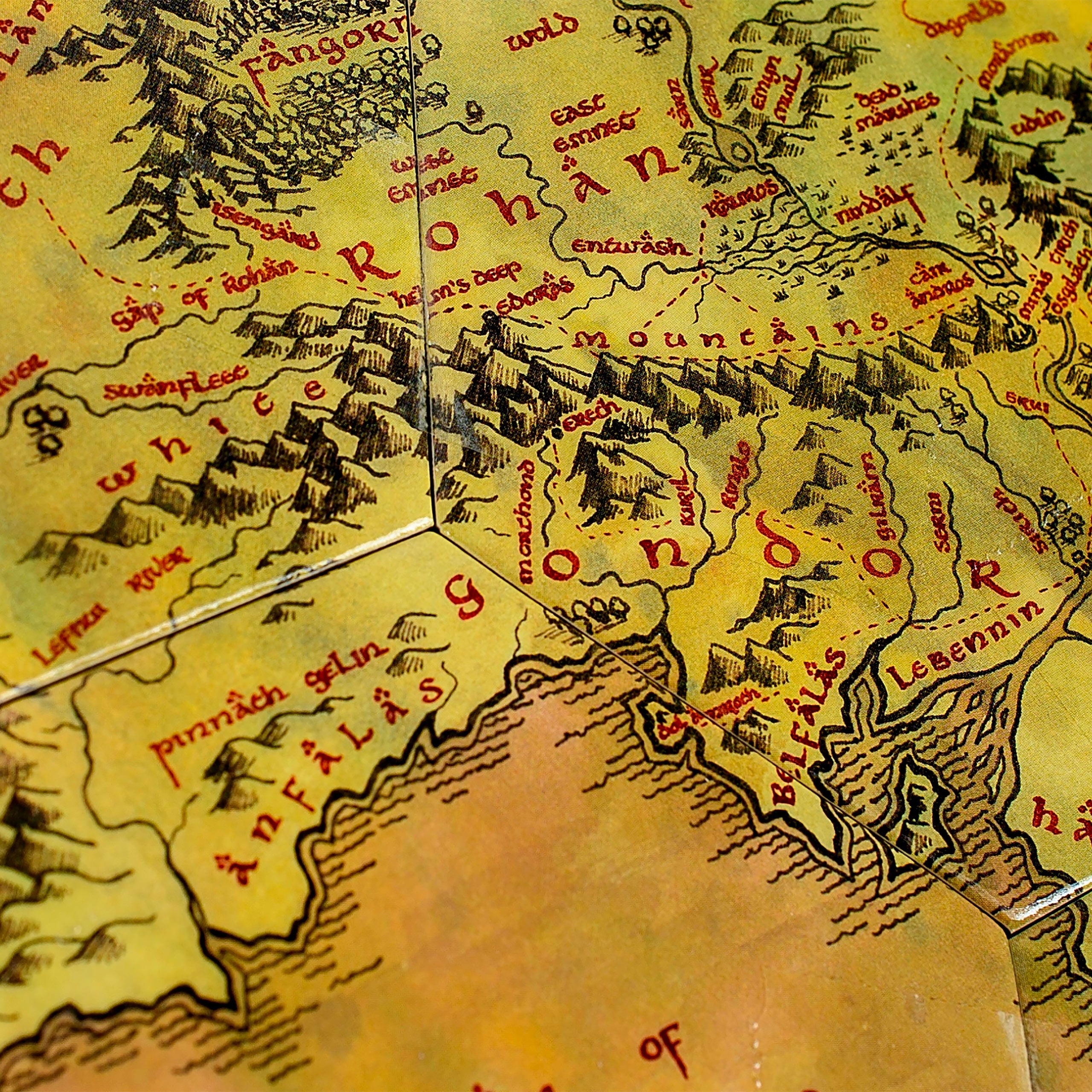 Immagine del prodotto Il Signore degli Anelli - Sottobicchieri Mappa della Terra di Mezzo Set da 12
