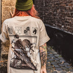 Immagine del prodotto Attack on Titan - T-shirt oversize beige di gruppo