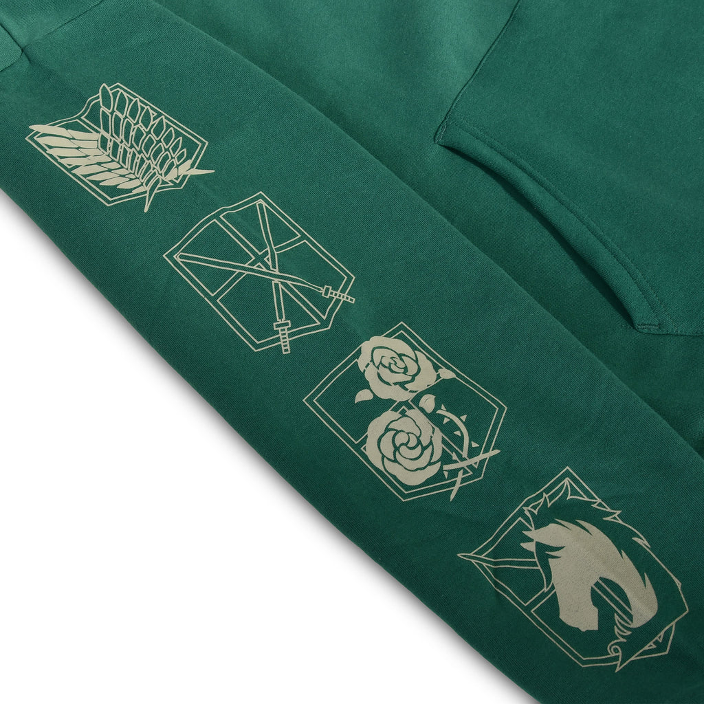 Immagine del prodotto Felpa militare verde con simbolo scout - Attack on Titan