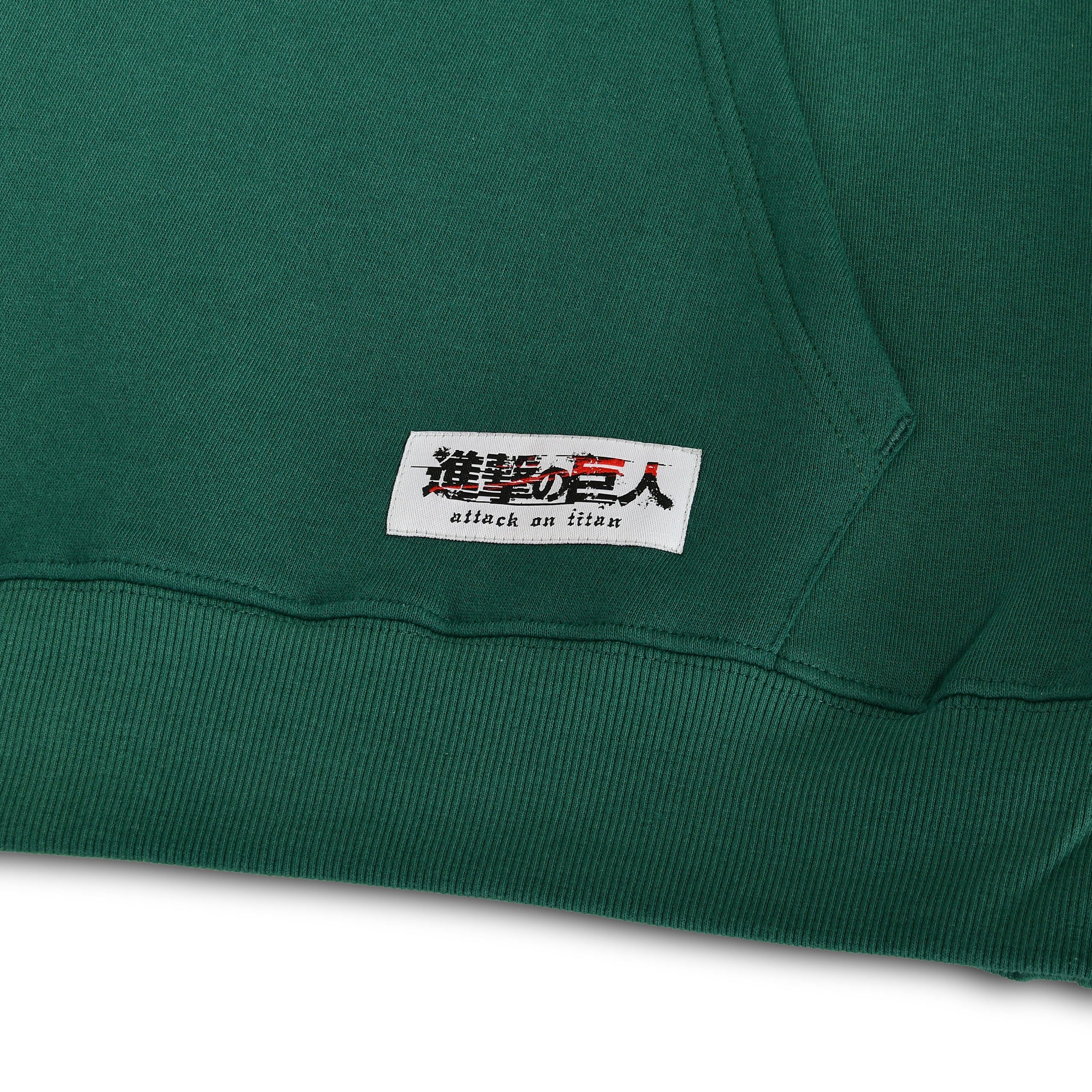 Immagine del prodotto Felpa militare verde con simbolo scout - Attack on Titan