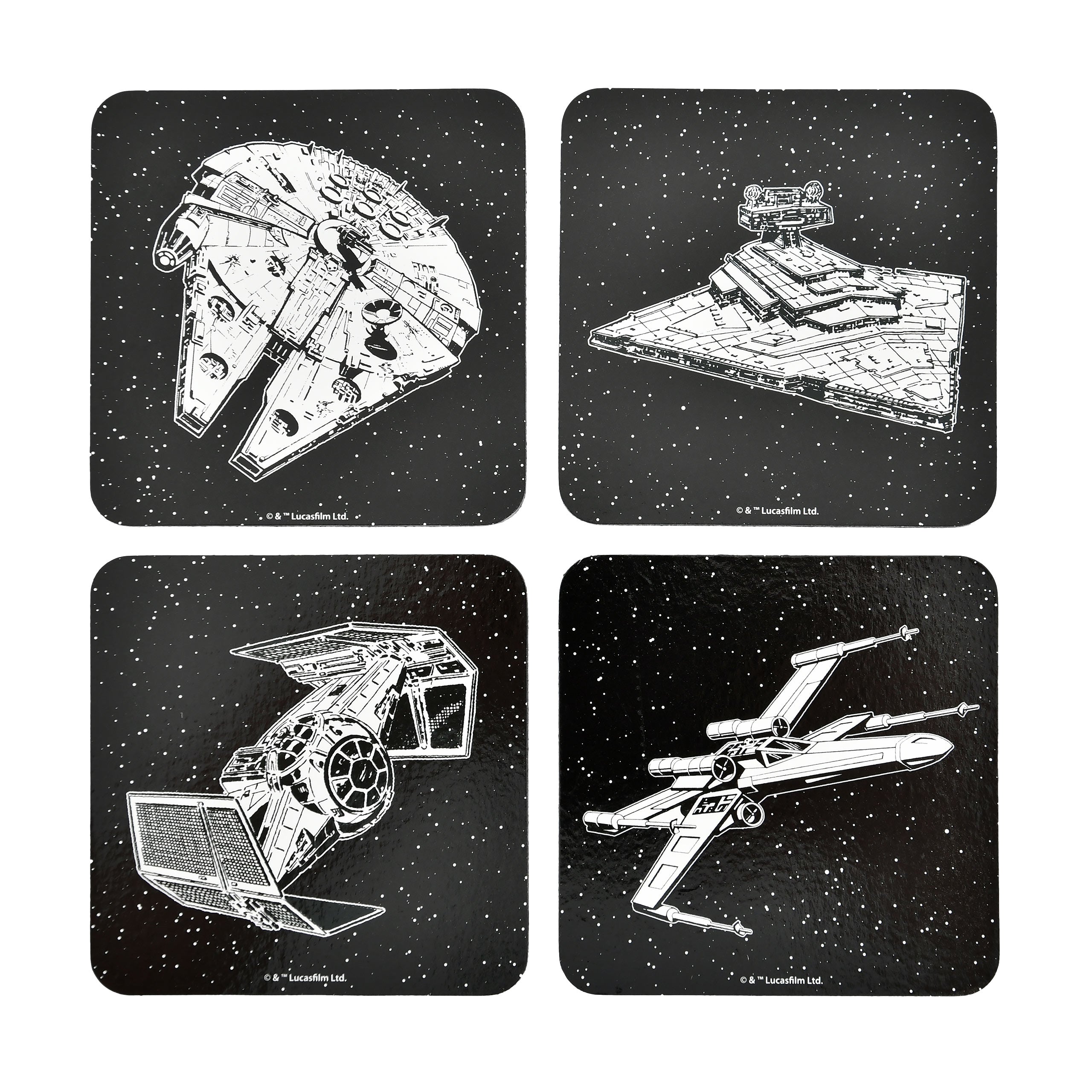 Immagine del prodotto Star Wars - Set di sottobicchieri astronavi