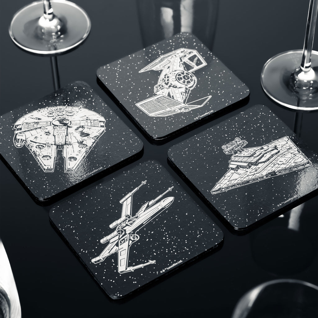Immagine del prodotto Star Wars - Set di sottobicchieri astronavi