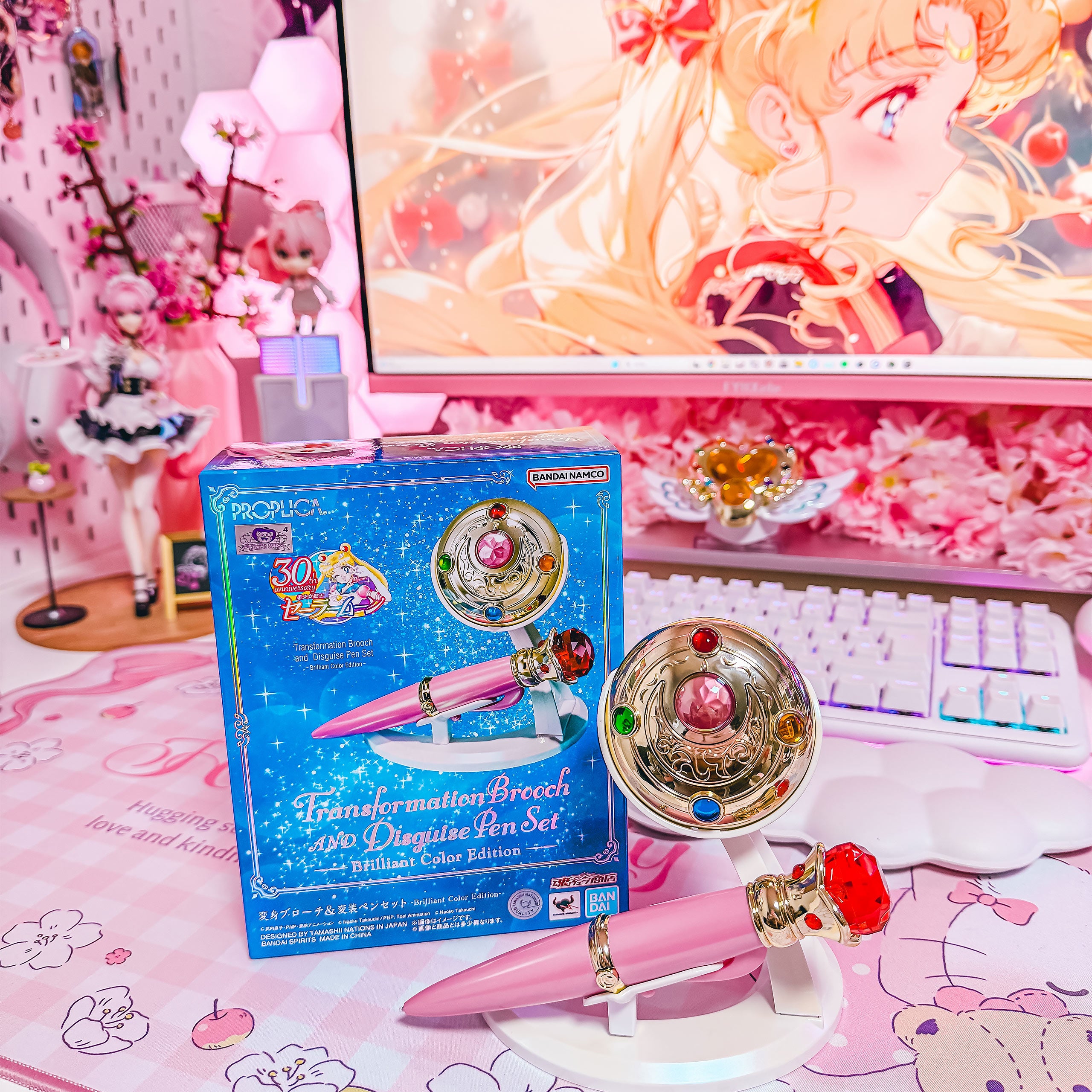 Immagine del prodotto Sailor Moon - Spilla di trasformazione & Penna di trasformazione con effetti di luce e suono