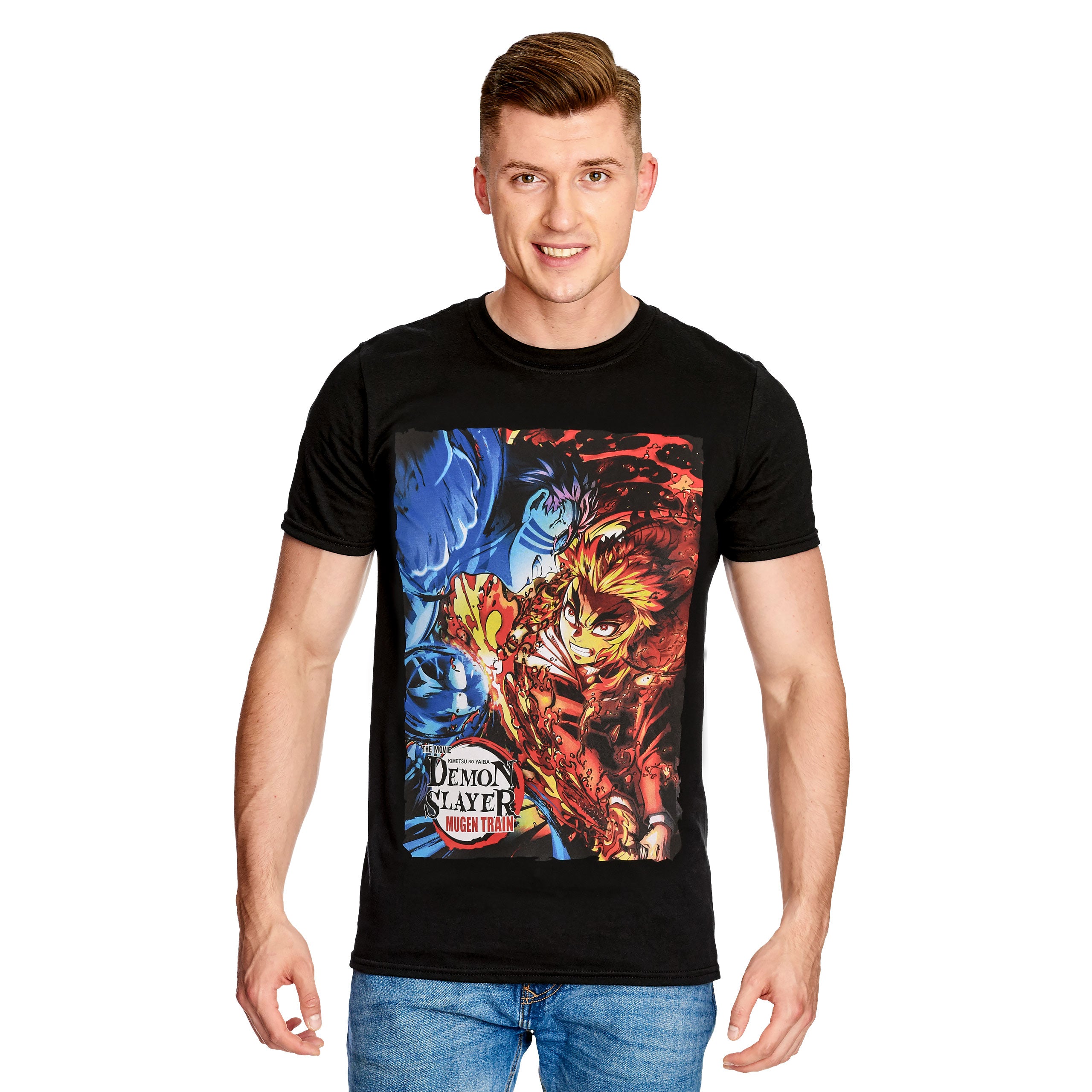 Immagine del prodotto Demon Slayer - T-shirt nera Akaza vs. Rengoku