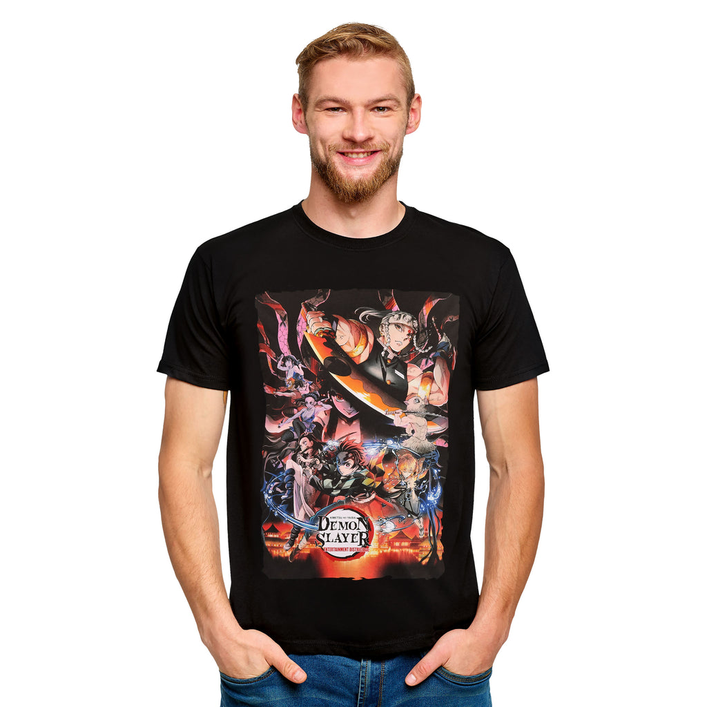 Immagine del prodotto Demon Slayer - T-shirt dei personaggi nera