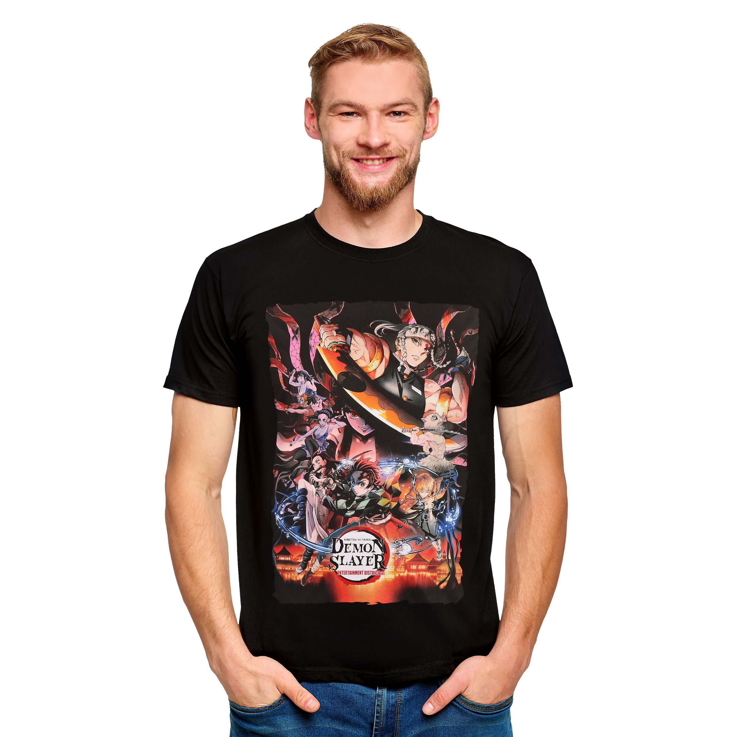 Immagine del prodotto Demon Slayer - T-shirt dei personaggi nera