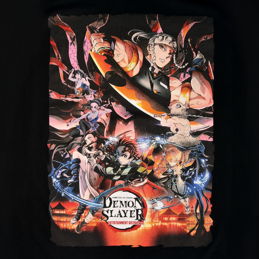 Immagine del prodotto Demon Slayer - T-shirt dei personaggi nera
