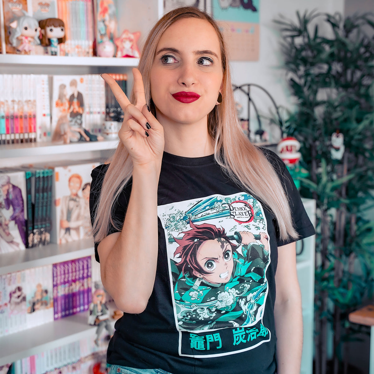 Immagine del prodotto Demon Slayer - T-shirt nera di Kamado Tanjiro