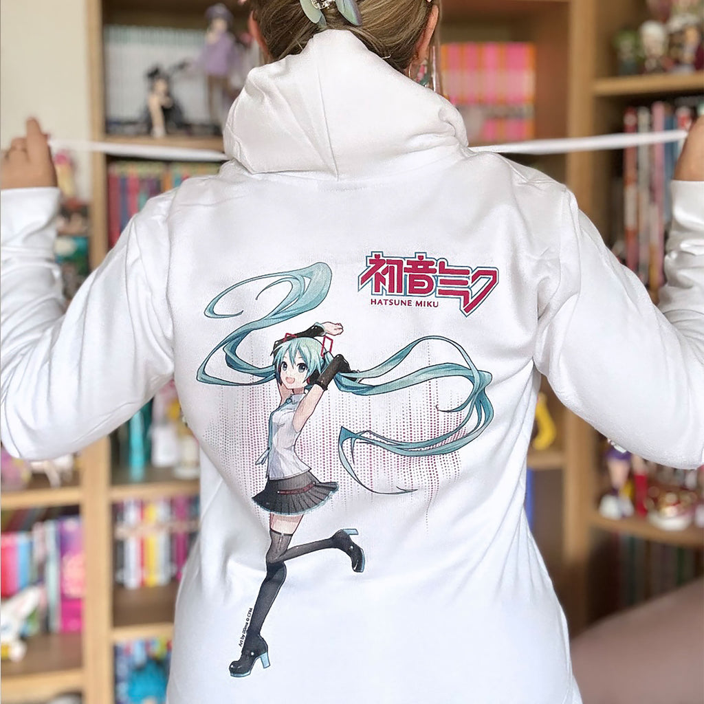 Immagine del prodotto Felpa con cappuccio Hatsune Miku bianca