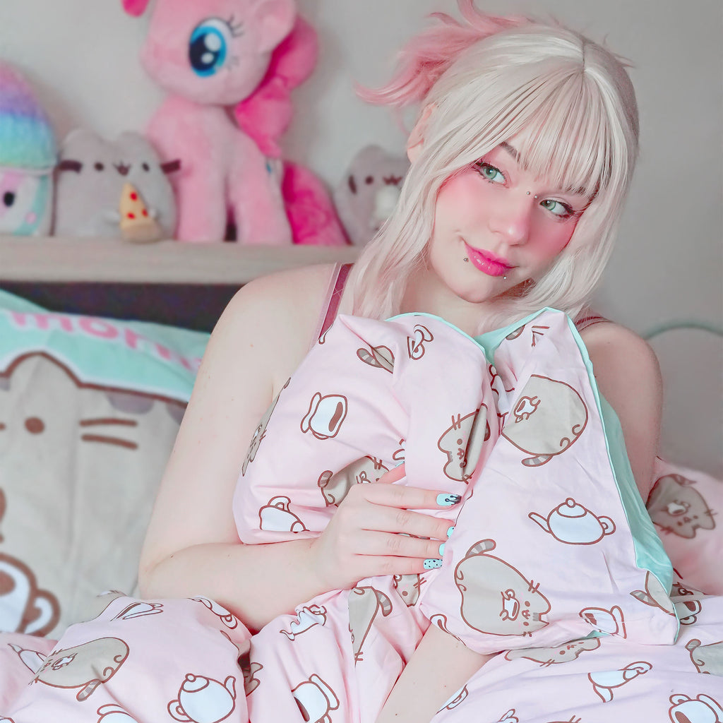 Immagine del prodotto Pusheen - Biancheria da letto reversibile con effetto Glow in the Dark