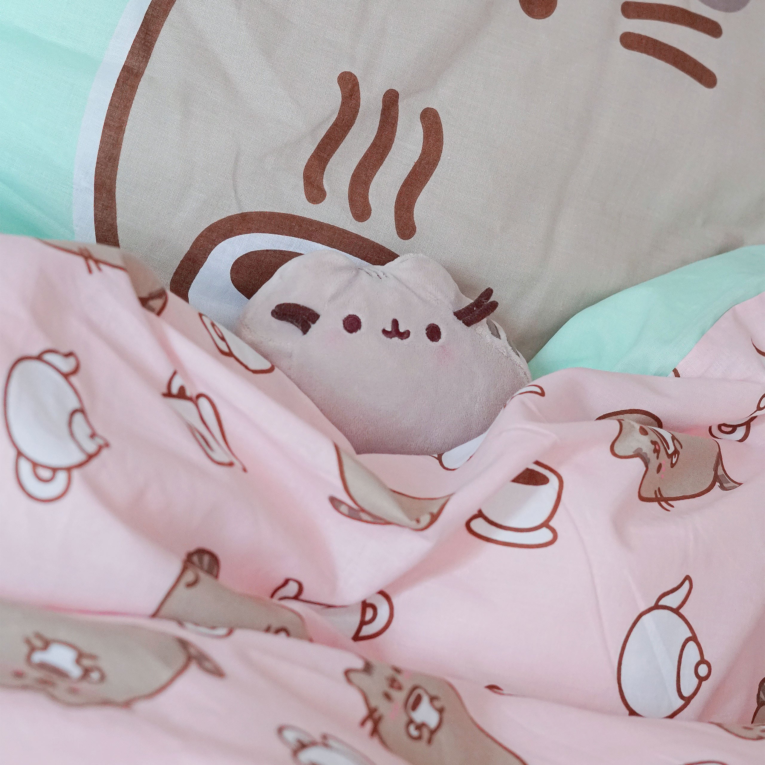 Immagine del prodotto Pusheen - Biancheria da letto reversibile con effetto Glow in the Dark