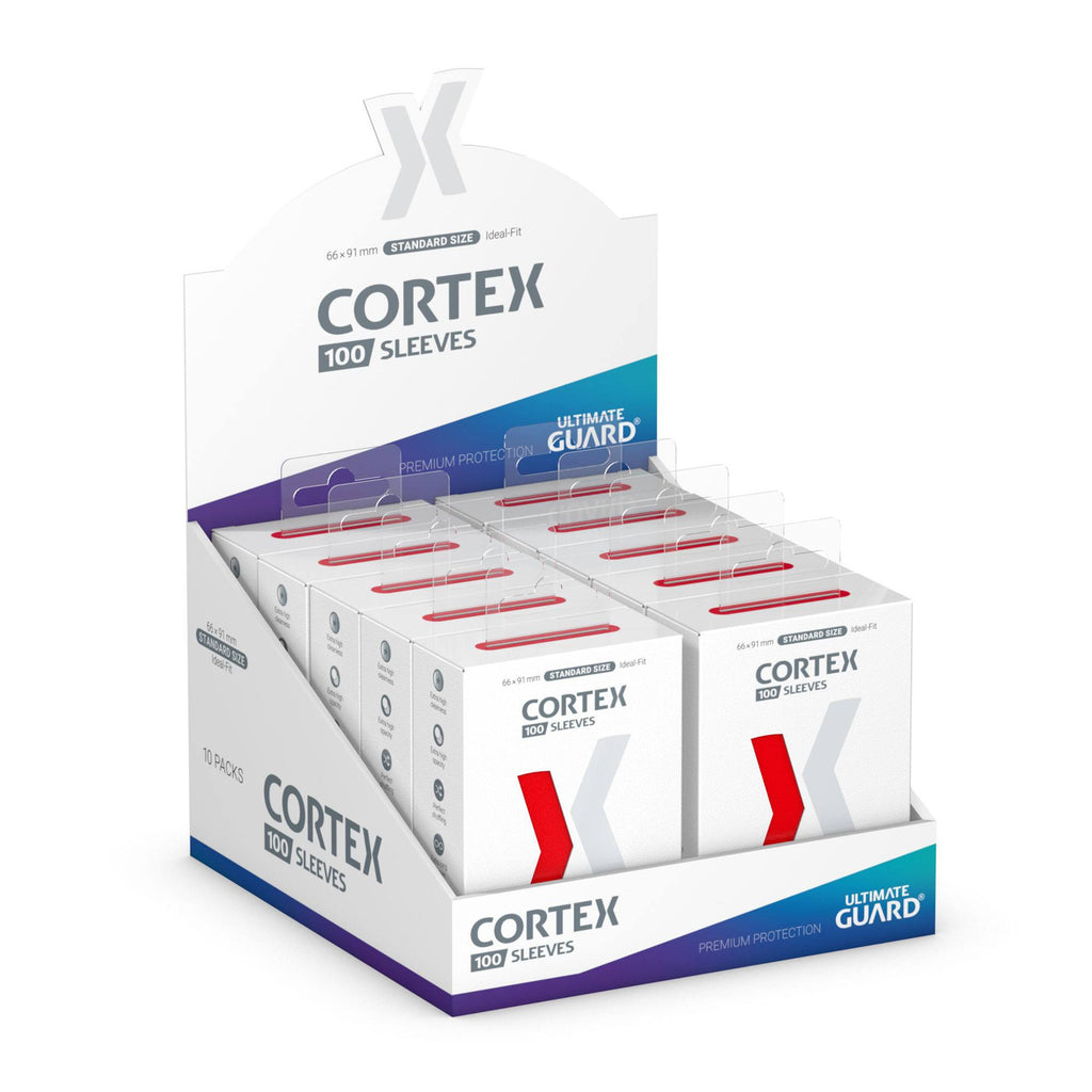 Immagine del prodotto Bustine protettive Cortex rosse set da 100 Ultimate Guard – formato standard TCG