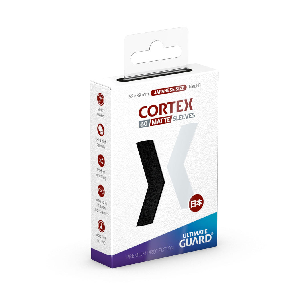 Immagine del prodotto Bustine protettive Cortex nero opaco set da 60 Ultimate Guard, formato giapponese per TCG