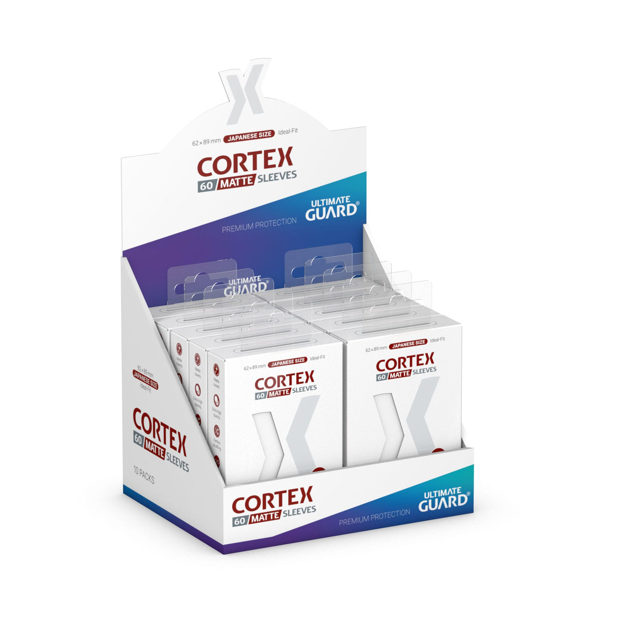 Immagine del prodotto Bustine protettive Cortex bianco opaco set da 60 – Ultimate Guard, formato giapponese
